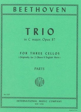 Read Trio in C major Op.87 (arranged for 3 Cellos) Parts - Ludwig van Beethoven | ePub