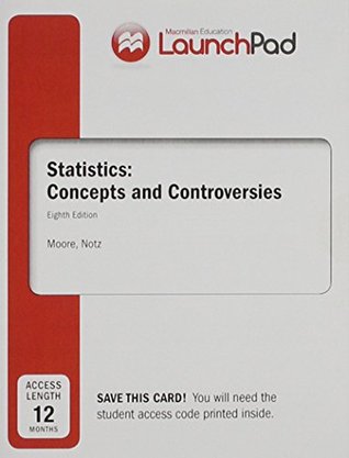 Read Launchpad for Moore's Statistics: Concepts and Controversies (Twelve Month Access) - David S. Moore file in ePub