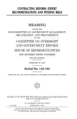 Read Contracting Reform: Expert Recommendations and Pending Bills - U.S. Congress | ePub