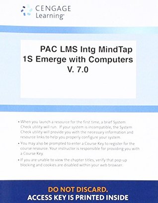 Download Lms Integrated Mindtap Computing, 1 Term (6 Months) Printed Access Card for Baldauf/Amer's Emerge with Computers V. 7.0 - Kenneth Baldauf file in ePub
