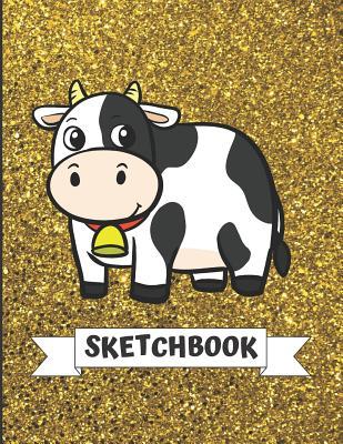 Read online Sketchbook: Cute Cow With Gold Glitter Effect Background, Large Blank Sketch Book For Girls and Boys of All Ages. Perfect For Drawing, Journaling Sketching & Crayon Coloring (Kids Drawing Books) - Janice H. McKlansky Publishing file in ePub