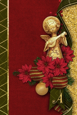 Download A: Christmas Angel Initial A Monogram Notebook: Journal Style Blank Lined Cream Paper Decorated Interior - Enchanted Star Publishing file in PDF